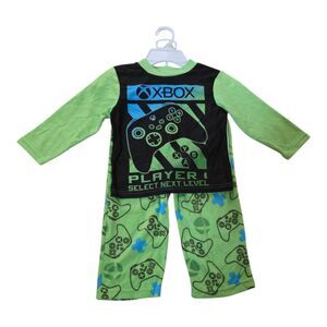 Xbox Boys Fleece Pajama Set Size 4 Two-Piece Multicolor Gaming Sleepwear